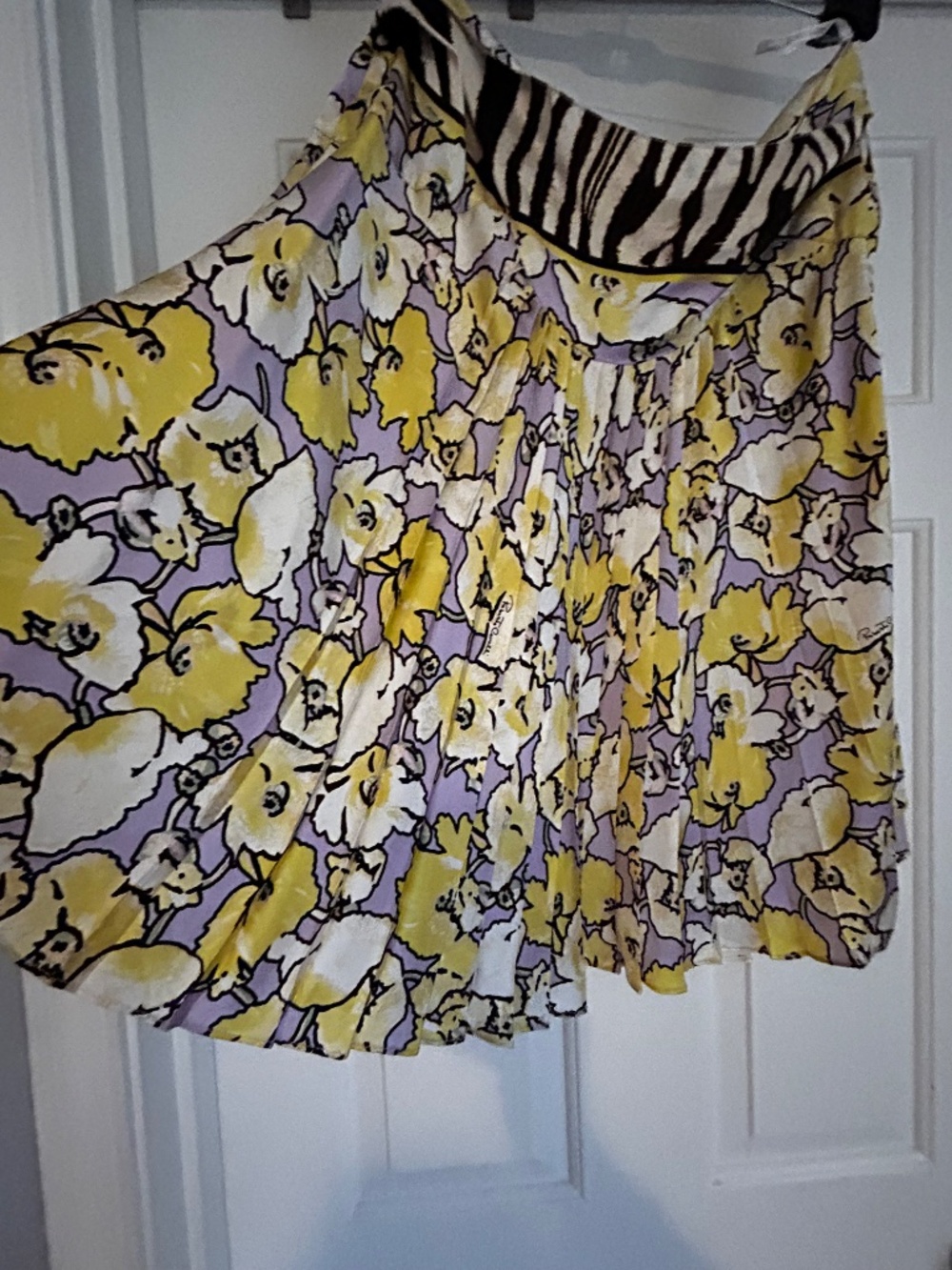 Roberto cavalli silk knee length summer skirt - Picture 4 of 5